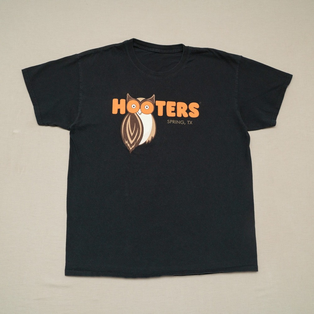Y2k 2000s Hooters Make You Happy Owl Logo Spring Texas Adult M No Tag